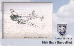 Turkey, TR-C-157, Turkish Air Force,Beechcraft AT-11 1948-83, Airplane, 2 Scans. - Türkei