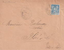 France Marcophilie - Département De L'Indre Et Loire - Montbazon - Lettre Type Sage - 1877-1920: Semi Modern Period