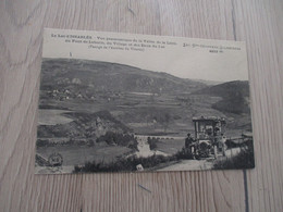 CPA 07 Ardèche Le Lac D'Issarlès Vue Panoramique Vallée De La Loire Autobus Bus - Sonstige & Ohne Zuordnung