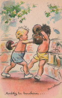 Germaine BOURET * CPA Illustrateur Bouret * éditeur P.B. * Enfants Boxe Boxeurs Boxing - Bouret, Germaine