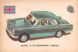 11938 "AUSTIN A 99 WESTMINSTER BERLINA 60 - AUTO INTERNATIONAL PARADE - SIDAM TORINO - 1961" FIGURINA CARTONATA ORIG. - Auto & Verkehr