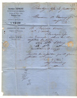 VP21.665 - 1874 - Lettre - Mr Alfred DUMINY Représentant De Commerce à BOULOGNE - SUR - MER Pour AY Puis LE TREPORT - Banco & Caja De Ahorros