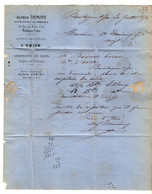 VP21.665 - 1874 - Lettre - Mr Alfred DUMINY Représentant De Commerce à BOULOGNE - SUR - MER Pour AY Puis LE TREPORT - Bank En Verzekering