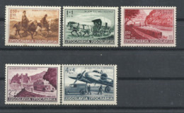 YUGOSLAVIA   YVERT  AEREO    334/38   MH  * - Airmail