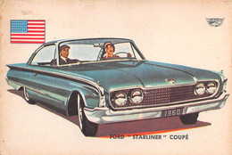 11946 "FORD STARLINER COUPE' 94 - AUTO INTERNATIONAL PARADE - SIDAM TORINO - 1961" FIGURINA CARTONATA ORIG. - Motori