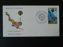 FDC Plongée Diving Wallis Et Futuna 1975 Ref 100864 - Tauchen