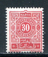 MAROC- Taxe Y&T N°31- Neuf Avec Charnière * - Portomarken