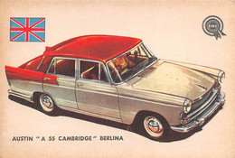 11947 "AUSTIN A55 CAMBRIDGE BERLINA 59 - AUTO INTERNATIONAL PARADE - SIDAM TORINO - 1961" FIGURINA CARTONATA ORIG. - Moteurs