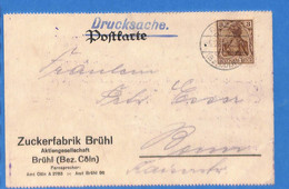 Allemagne Reich 1916 Carte Postale De Bruhl (G14845) - Covers & Documents