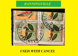 BANNINGVILLE BELGIAN CONGO / CONGO BELGE CANCEL STUDY [1] WITH COB 303 - Errors & Oddities