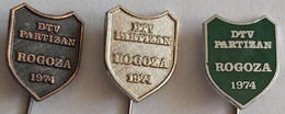 DTV Partizan Rogoza Slovenia Volleyball Club Pallavolo 3 Pieces   PIN A13/10 - Volleybal