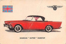 11949 "SUNBEAM ALPINE HARDTOP 77 - AUTO INTERNATIONAL PARADE - SIDAM TORINO - 1961" FIGURINA CARTONATA ORIG. - Motores