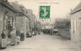 Champvert * Rue Principale * Commerce Magasin Chaussures Sabotier ? * Villageois Enfants - Autres & Non Classés