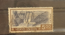 INDIA 1967 Rs.5.00 Bhakra Dam (1965 - 1975 Definitive Series) 1v Used Condition As Per Scan - Used Stamps