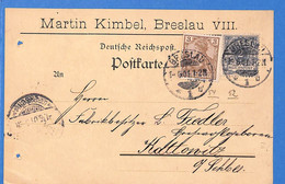 Allemagne Reich 1901 Carte Postale De Breslau (G14859) - Covers & Documents