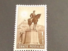 TÜRKEY--1940-50 -   1L      DAMGASIZ - Unused Stamps