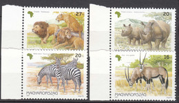 Hungary 1997 Animals Mi#4450-4453 Mint Never Hinged - Neufs