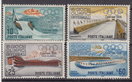 Italy Winter Olympic Games 1956 Cortina Mi#958-961 Mint Never Hinged - 1946-60: Mint/hinged