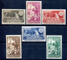 Guadeloupe         127/132 * - Unused Stamps