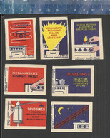 CAREFUL - WHEN YOU FINISH USING THE GAS DON'T FORGET TO CLOSE VALVE OR TAP OF THE BURNER Matchbox Labels LITHUANIA - Zündholzschachteletiketten