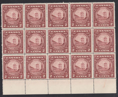 Canada 1934 Mi#177 Mint Never Hinged Piece Of 15 - Unused Stamps