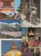 NEPAL 15 Modern Postcards Mostly 1980-2000 Period Incl Postally Used (L5481) - Népal