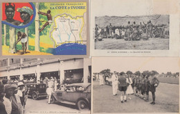 IVORY COAST COTE D'IVOIRE 36 Vintage Africa Postcards Mostly Pre-1940 (L4134) - Côte-d'Ivoire