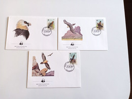 Temas -Aves 3 FDC Com Carimbos Diferentes - Patrijzen, Kwartels