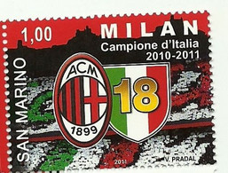 2011 - 2341 Milan Campione   ++++++++ - Nuovi