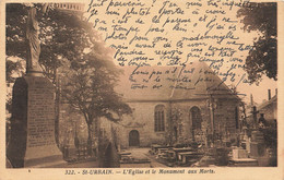 St Urbain * L'église Du Village Et Le Monument Aux Morts - Sonstige & Ohne Zuordnung