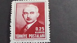 TÜRKEY--1940-50 -  0.25K-   İNÖNÜ  DAMGASIZ - Unused Stamps