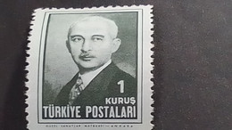 TÜRKEY--1940-50 -  1K-   İNÖNÜ  DAMGASIZ - Unused Stamps