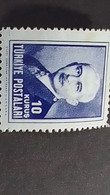 TÜRKEY--1940-50 -  10K-   İNÖNÜ  DAMGASIZ - Unused Stamps