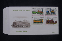 ZAÏRE - Enveloppe FDC En 1980 - Chemin De Fer - L 140102 - 1980-1989