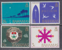 Bahamas N° 320 / 23 XX  Noël, La Série Des 4  Valeurs Sans Charnière, TB - 1963-1973 Autonomie Interne