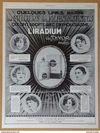 L'Iradium De Dixor 1927 Publicité - Advertising (Photo) - Oggetti