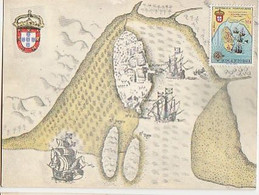 Mozambique & Marcofilia, Mozambique Portuguese Map 1596, Lourenço Marques 1969 (889) - Mozambique