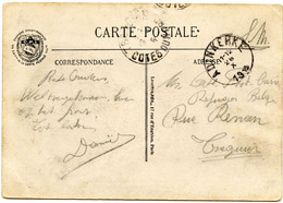 BELGIQUE - SIMPLE CERCLE ADINKERKE SUR CARTE POSTALE EN FRANCHISE, 1915 - Niet-bezet Gebied