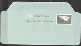 UNO New York 1982  Ganzsache Aerogamme Mi-Nr. LF 9  Ungebraucht  (  Dl 98  ) - Airmail