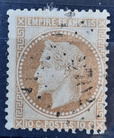 France 1867 N°28A Ob PC Du GC 2702 Petit Pelurage - 1863-1870 Napoleon III With Laurels