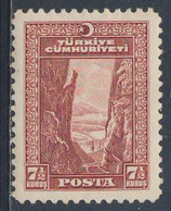 Turkey Turquie Turkei 1929 / 1930 Mi 901 YT 760 SG 1086 * MH - Gorge And River Sakarya / Brücke über Sakarya - Unused Stamps