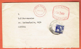 Lettre - Brésil - Brasil Sao-Paulo 1955 Vers Capital - Brieven En Documenten