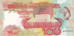 BILLETE DE SEYCHELLES DE 100 RUPEES DEL AÑO 1989 SIN CIRCULAR (UNC) (BANKNOTE) - Seychelles