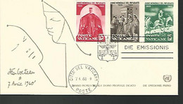 57696) Vatican FDC   7.4.60  Postmark Cancel - Lettres & Documents