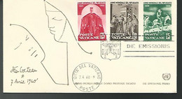 57697) Vatican FDC   7.4.60  Postmark Cancel - Brieven En Documenten