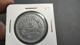 FRANCE 5 FRANCS 1945 KM# 888b.1 (G#52-79) - 5 Francs