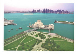 Postcard With Amazing Modern View Of Doha Qatar - Buildings Arabian Sea Art Architecture Skyscrapers Scenery - Qatar