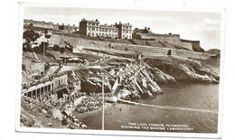 Devon Postcard .  Plymouth The Hoe Tinside But No Lido  1950s Rp Posted 1951 - Plymouth