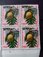 POLYNESIE.  1958. Série FLORE. N° 13 . Bloc De 4.   NEUFS++. Côte YT 2022 : 22,80 € - Neufs