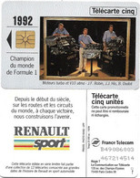 @+ 5U - Renault 1992 - Moteur Turbo V10 Atmo - Gem1A (25 000 Ex) - Ref : Gn123 - 5 Unità